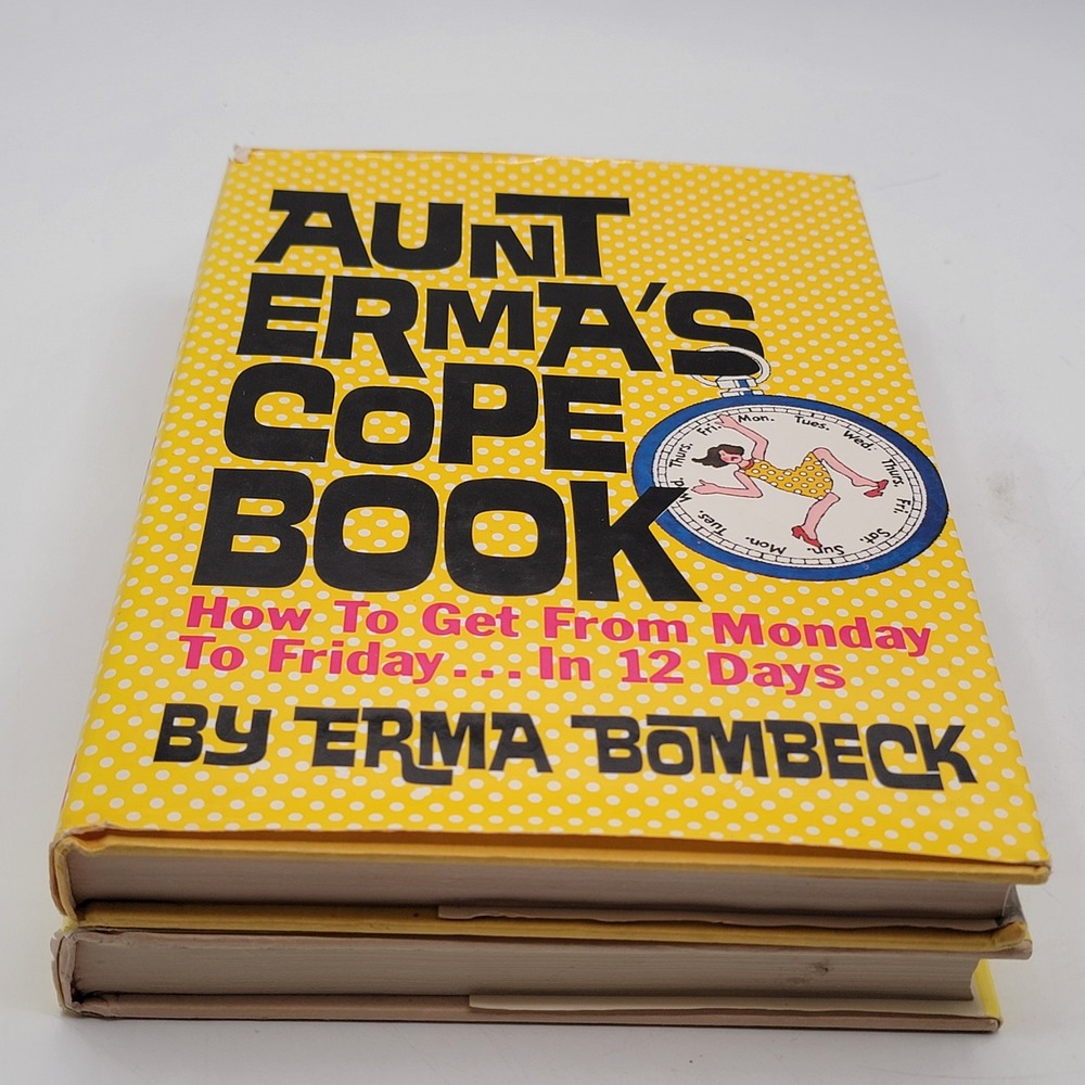 Erma Bombeck Aunt Erma's Cope Book & Motherhood Hardcover Set 1st Ed Good - Picture 2 of 14